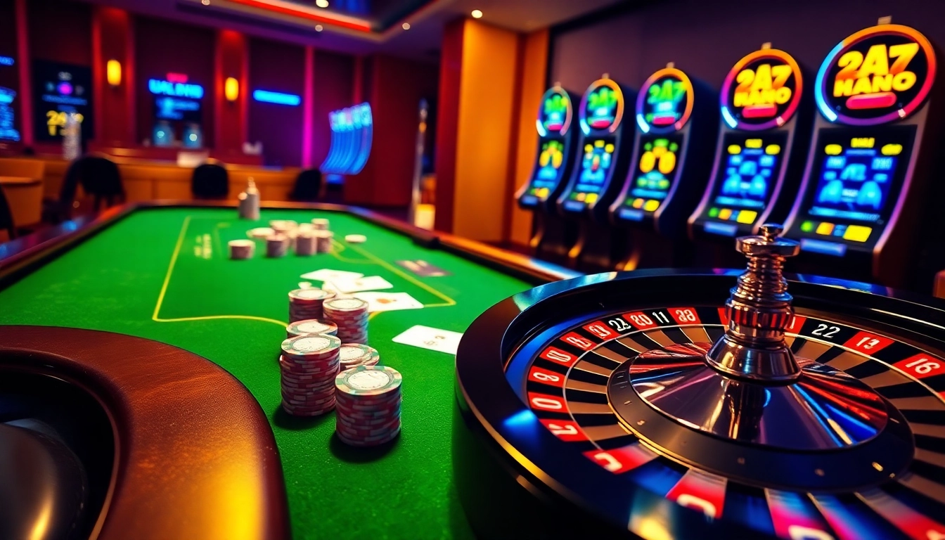 Experience the thrill of U888 as players engage at a vibrant card table in a luxurious casino setting.
