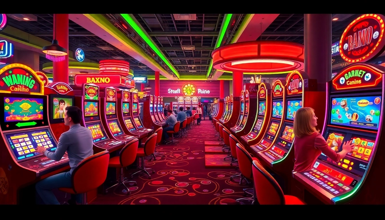 Jouer à des jeux de casino belgium en ligne dans une ambiance vibrante et animée.